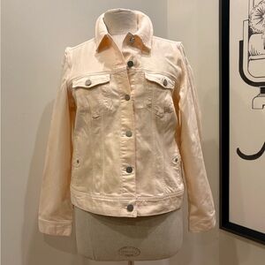 Liverpool Women’s Soft Blush Pink Jean Jacket w Stretch / Size L